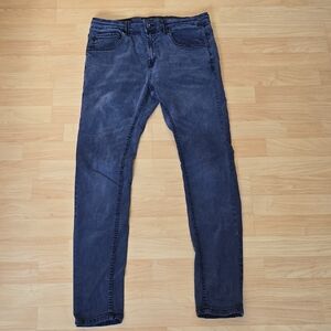 ZARA MEN Slim Fit Stretch Skinny Jean Pants DARK BLUE Mens Size 34